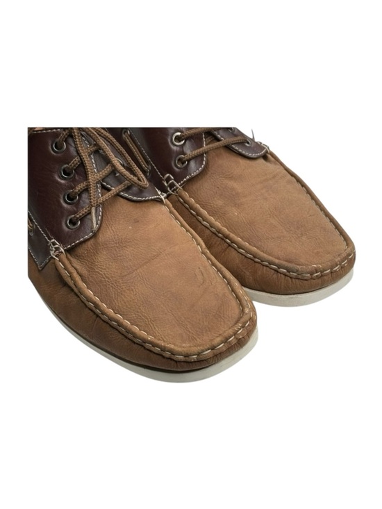 Saminto Laurenzini ★ Lace Up Boat Shoe Chukka Boot ★ Brown Leather ★ 12 ★